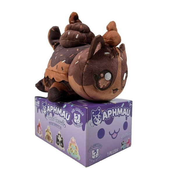 Aphmau MeeMeows CHOCOLATE Cat 6" Plush Ice Cream Limited Edition - Picture 1 of 16